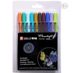 Sakura Gelly Roll Moonlight Assorted Colors Gel Pens 0.5mm-Pack Of 10