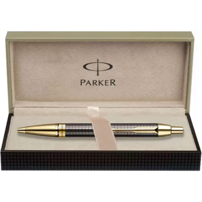 PARKER ODYSSEY GUN METAL CHISELLED GT BALLPOINT PEN - Image 2