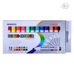 Mungyo White Board Markers (Pack of 12 Colours)