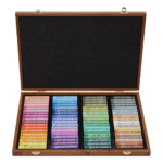 Mungyo Gallery Artists' Soft Oil Pastels - 72 Colors in Wooden Box