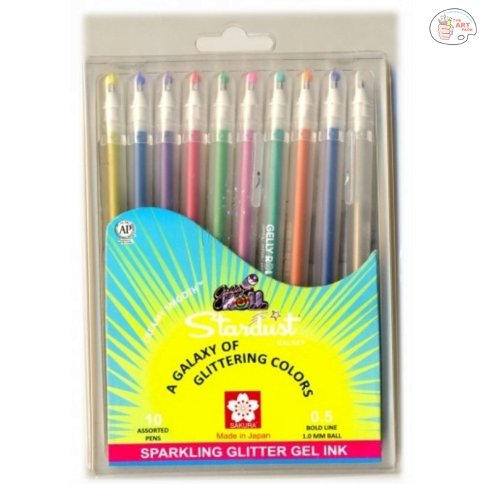 Untitled design (7) Sakura Gelly Roll Stardust Pens - Set of 10 - Image 1