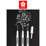 Sakura Classic White Gel Pens – Set of 3 - Image 2