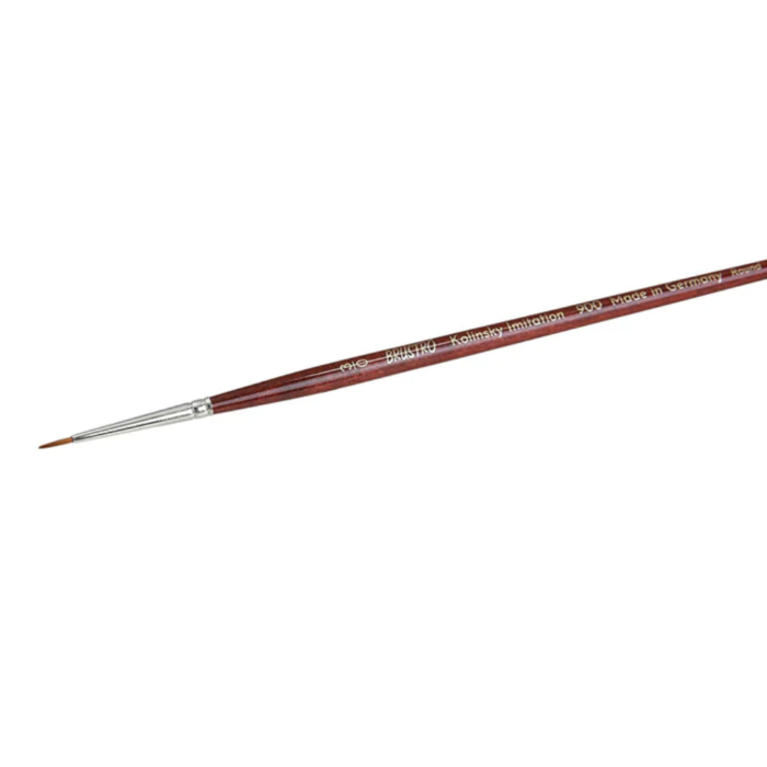 Kolinsky Imitation Travel Round Brush 3/0 - Image 2