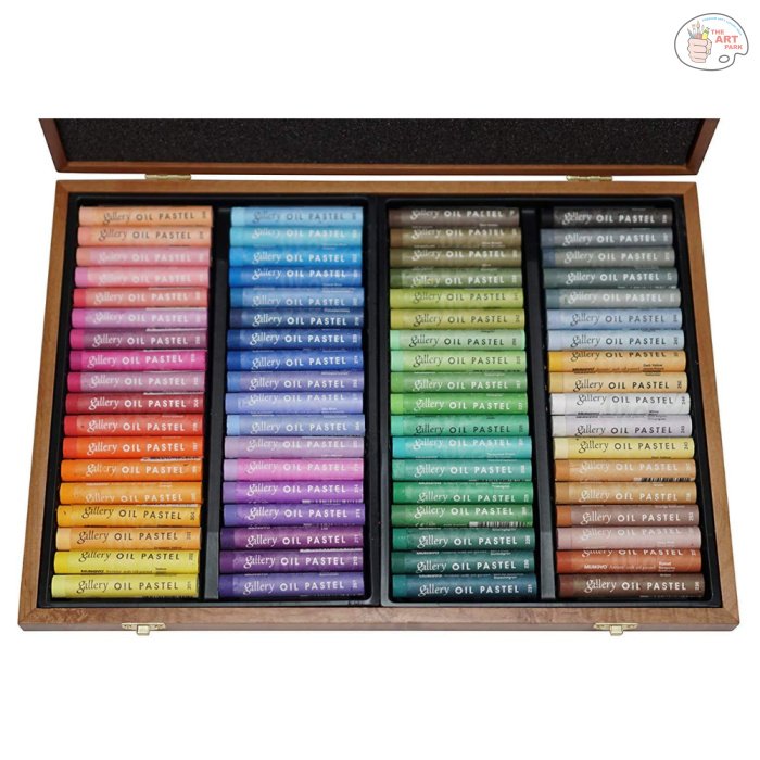 Mungyo Gallery Artists' Soft Oil Pastels - 72 Colors in Wooden Box - Image 4