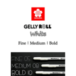 Sakura Classic White Gel Pens – Set of 3 - Image 3