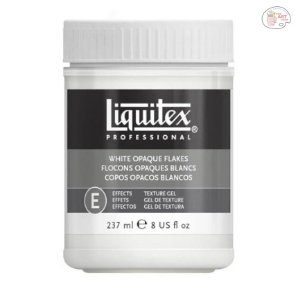 LIQUITEX ACRYLIC MEDIUM WHITE OPAQUE FLAKES 237 ML