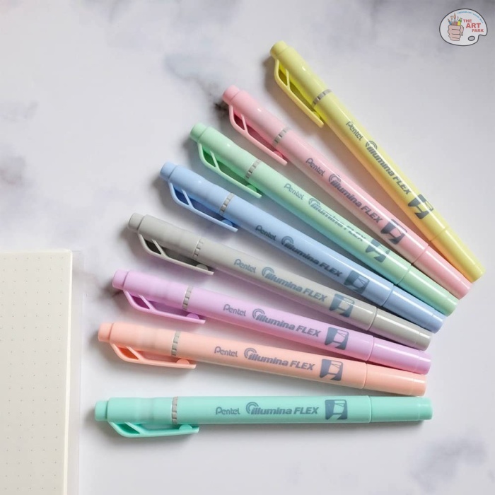 Pentel Illumina Flex Twin Tip Highlighter - Set of 8 - Image 3