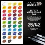 Brustro Artists Watercolour Pan Set of 25 - Image 3