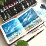 Brustro Artists' Metallic Acrylic Set of 24x12ml tubes - Image 5