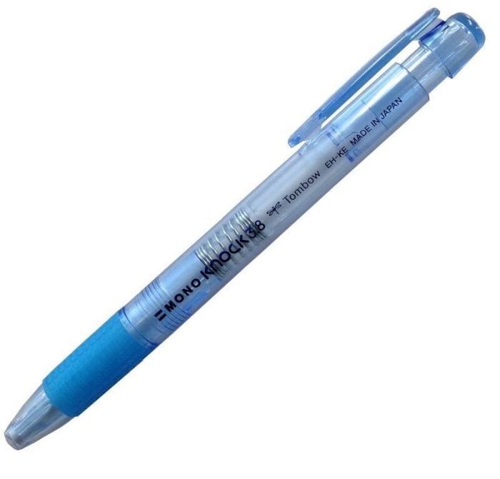 111 TOMBOW MONO KNOCK ERASER, 3.8MM, BLUE - Image 1