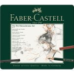 FABER CASTELL Pitt Monochrome set tin of 21