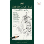 FABER CASTELL Castell 9000 graphite pencil Art Set, tin of 12
