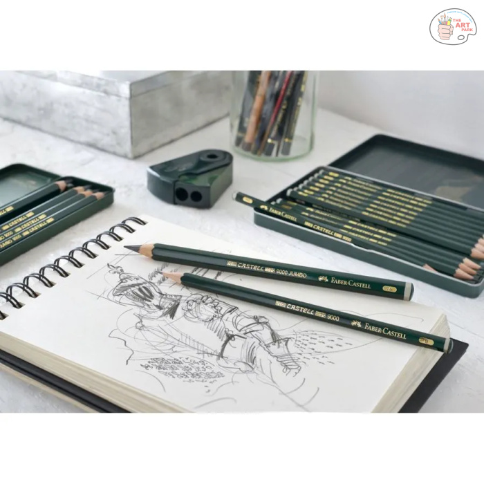 FABER CASTELL Castell 9000 graphite pencil Art Set, tin of 12 - Image 3
