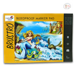 Brustro Bleedproof Marker Pad 70 GSM A3 ( Contains 50 Sheets ) - Image 2