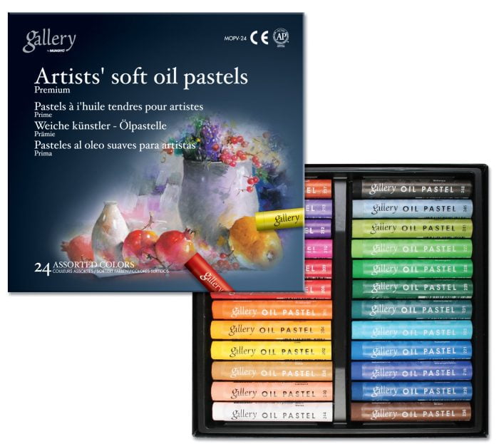 22 MUNGYO GALLERY SOFT OIL PASTELS, SET OF 24 - Image 1