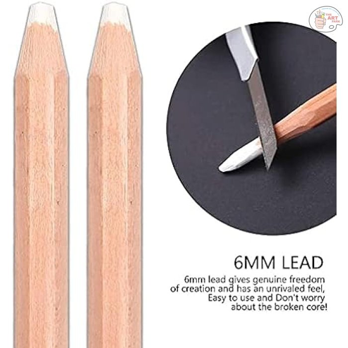 WORISON WHITE CHARCOAL PENCILS 2PCS SET - Image 2