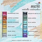 Brustro Metallic Watercolour Half Pans Set of 12 - Image 3
