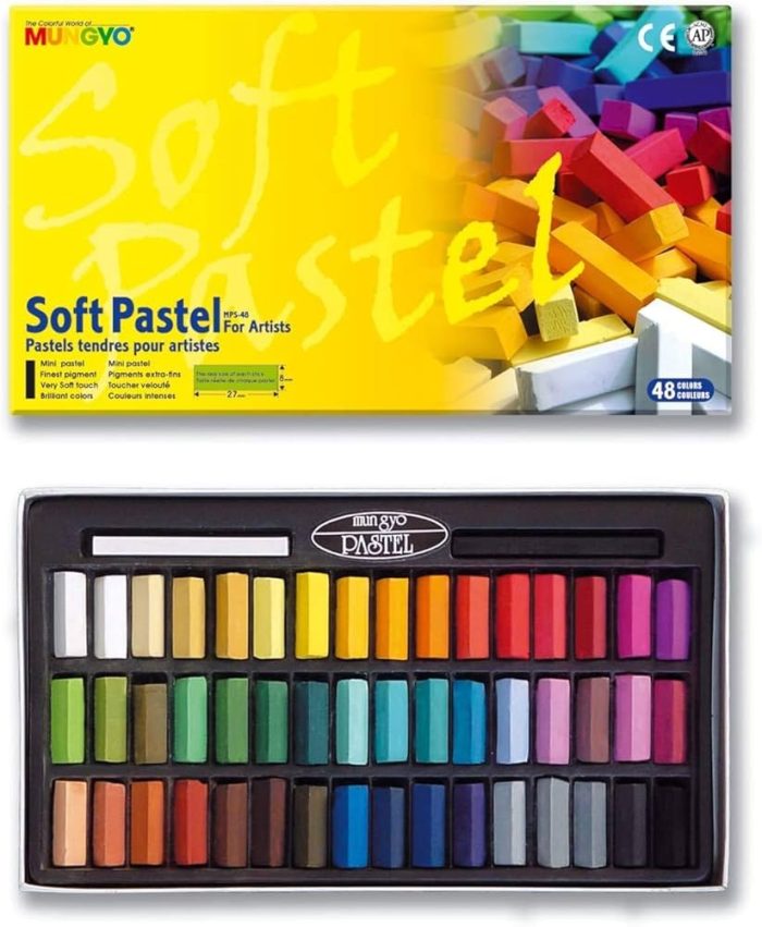 48 Mungyo Soft Pastels, Pastel Half Size Colors for MPS-48 Artists - Image 1