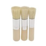 WORISON 3Pcs Stencil Brushes Set, Art Crafts Paint Brush with Pure Natural Hog Bristle. - Image 3