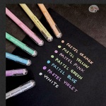 Pentel Hybrid Milky 0.8 MM Roller Gel Pen | Acid-Free | Hand Paint Design & Mandala Art Highlighting | Set of 8 (K108) - Image 5