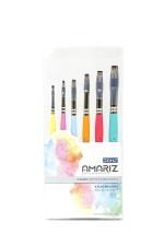 DOMS AMARIZ Candy Brush Flat Set of 6 | Sizes 2, 4, 6, 8, 10, 12 - Image 4
