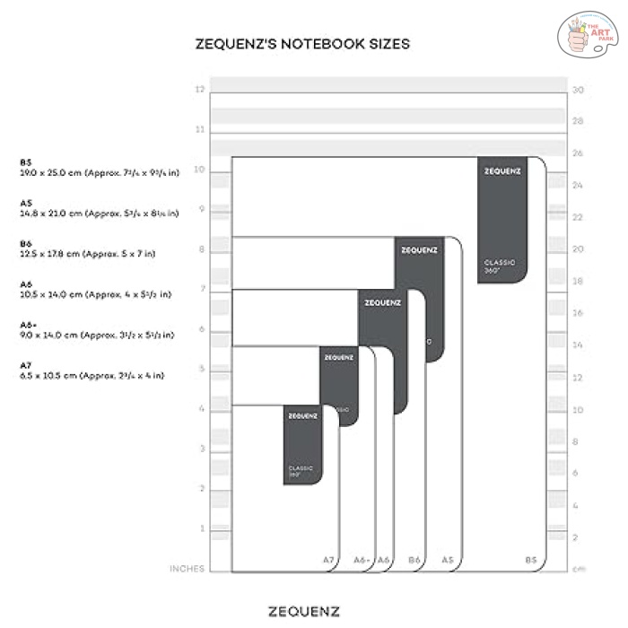 Zequenz Classic 360 Degree Air Hand Bound Soft Cover A5 Size Dotted Journal Notebook Diary with Black Cover and White Premium Paper, 400 Pages for Notes Writing Doodling - Image 3