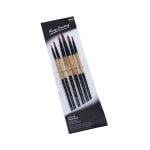 KEEP SMILING CraftDev Artist Painting Brushes Round Set of 6, Ideal for Acrylics, Watercolor & Oil