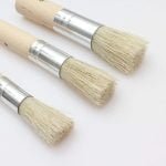 WORISON 3Pcs Stencil Brushes Set, Art Crafts Paint Brush with Pure Natural Hog Bristle. - Image 4