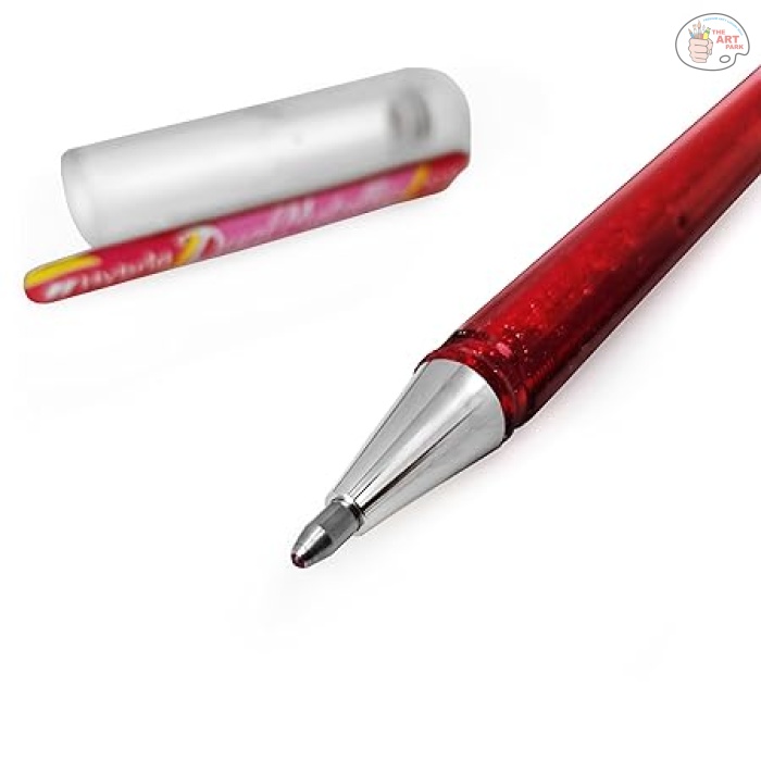 Pentel Hybrid Dual Metallic 1.0 MM Roller Gel Pen | Pigment Glitter & Dye Ink | Ideal For Diy Art & Decorative Writing | Set Of 8 Metallic Shades (K110) - Image 5