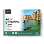 BRUSTRO Artists' Oil Painting Paper 300 GSM A4 Glued Pad 10 Sheets