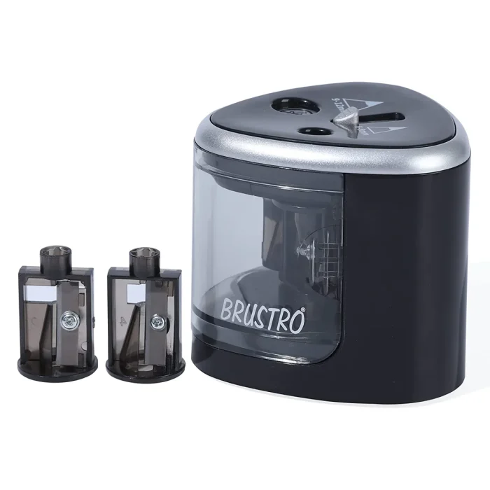 Brustro Double Hole Battery Operated Pencil Sharpener Autofeed - Image 3