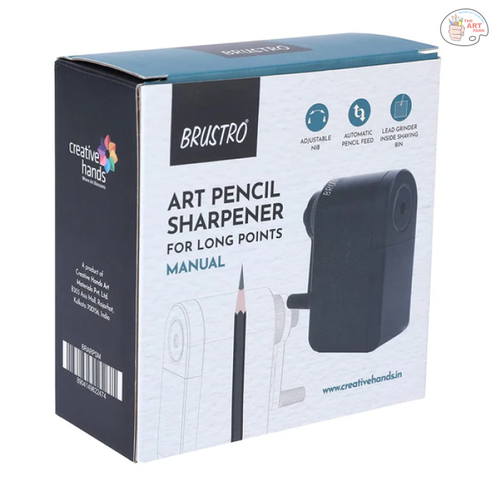 Brustro Manual Art Pencil Sharpener with Long Points - Image 3