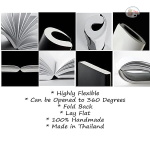 Zequenz Classic 360 Degree Air Hand Bound Soft Cover A5 Size Dotted Journal Notebook Diary with Black Cover and White Premium Paper, 400 Pages for Notes Writing Doodling - Image 4