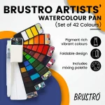Brustro Artists ’ Watercolour Pan (Set of 42 Colours) - Image 6