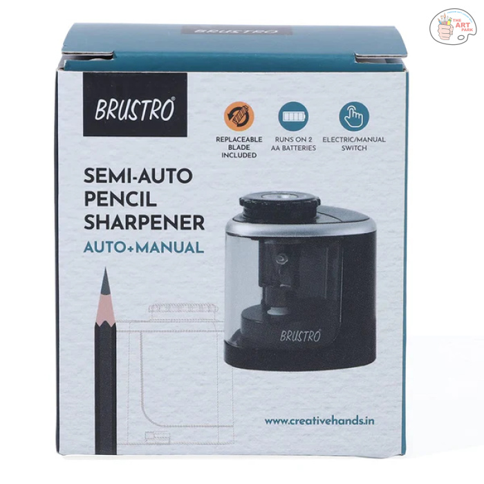 Brustro Semi-Auto (Battery Operated + Manual) Pencil Sharpener - Image 5