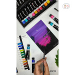 Brustro Artists Gouache Colour Set of 12 Colours X 12ML Tubes - Image 2