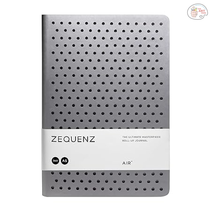 Zequenz Classic 360 Degree Air Hand Bound Soft Cover A5 Size Dotted Journal Notebook Diary with Black Cover and White Premium Paper, 400 Pages for Notes Writing Doodling - Image 7