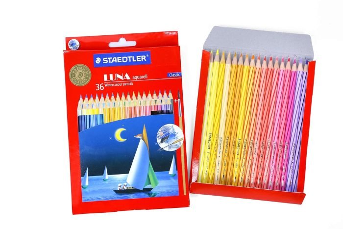 Staedtler Luna Classic Aquarell Water color Pencil, 36 Shades with free products - Image 5