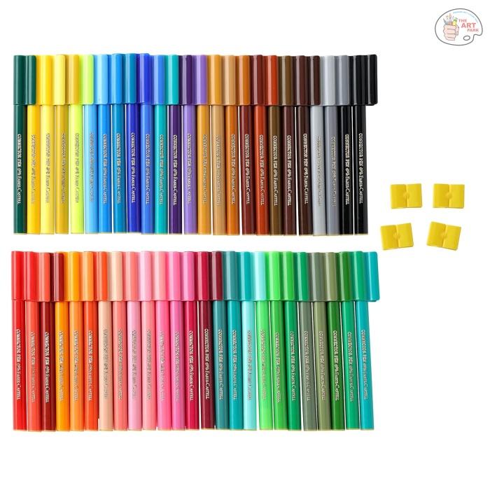 Faber-Castell Connector Medium Point Tip Pen Set - Pack of 50 (Assorted) - Image 5