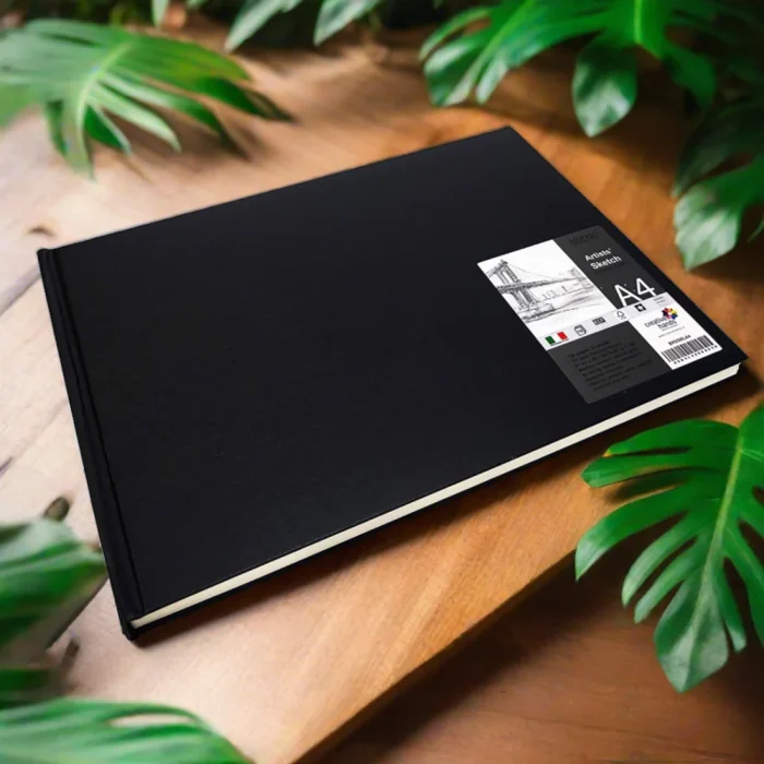 Brustro Artists Stitched Bound Sketch Book, A4 Size, 156 Pages, 90 GSM - Image 4