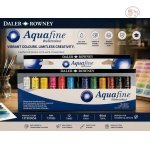 Daler-Rowney Aquafine Gouache Opaque Watercolour Set (12 x 15ml Tubes)