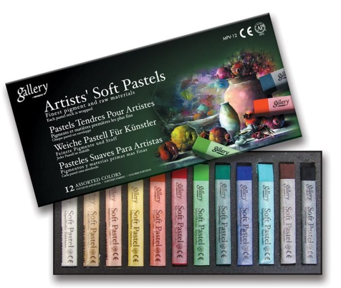 ASSO MUNGYO GALLERY SOFT PASTELS SET OF 12 ASSORTED - Image 1