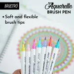 Brustro Aquarelle Brush Pen Set of 24 - Image 4