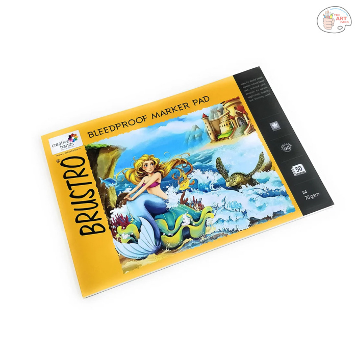 Brustro Bleedproof Marker Pad 70 GSM A4 ( Contains 50 Sheets ) - Image 2