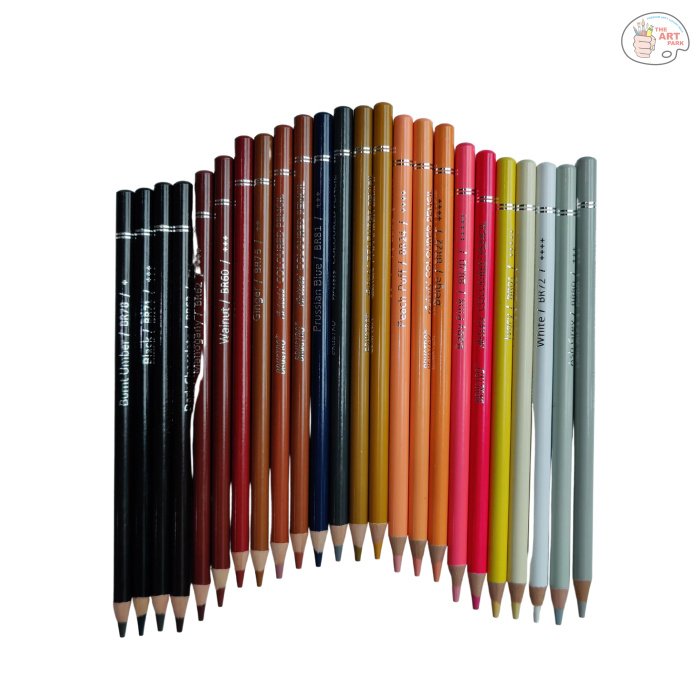 Brustro Artists' Coloured Pencils Skin Tone Set of 24 (in Elegant tin Box) - Image 4