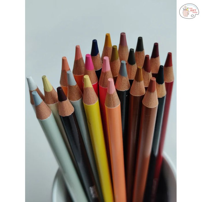 Brustro Artists' Coloured Pencils Skin Tone Set of 24 (in Elegant tin Box) - Image 5