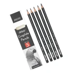 BRUSTRO ARTISTS’ FINEART GRAPHITE PENCIL SET OF 5