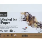 Brustro Artists Alcohol Ink Paper 234 GSM, 300 Micron, Size - A5 (Pack of 24 Sheets)
