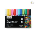 Brustro (DIY) Acrylic Marker Set of 12 Vibrant Colours 2.0MM - Image 2
