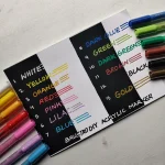 Brustro (DIY) Acrylic Marker Set of 12 Vibrant Colours 2.0MM - Image 3